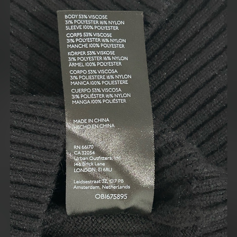 Maeve by Anthropologie Black and White Striped Sleeve sweater Top XSP - Picture 9 of 10